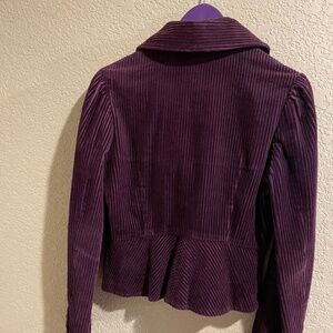 Plum corduroy jacket